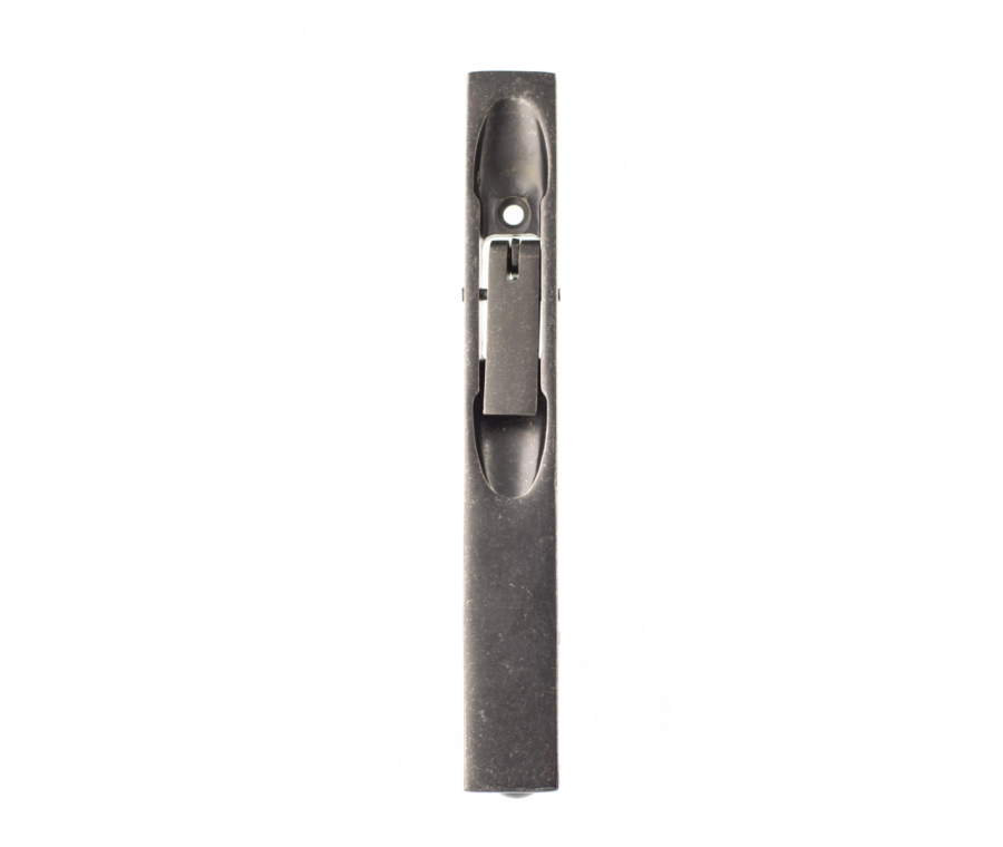 150mm Distressed Silver Lever Action Flush Bolts | AFB15019DS
