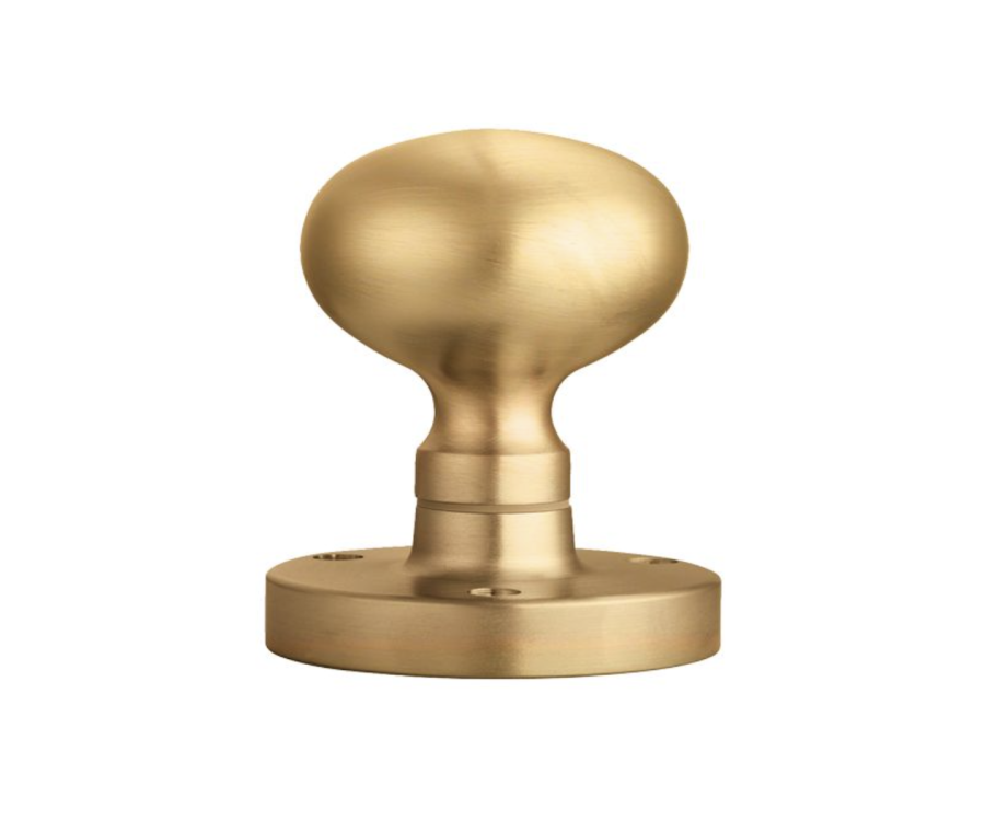 Set Manital Satin Brass Victorian Mushroom Mortice Knob | M35SB