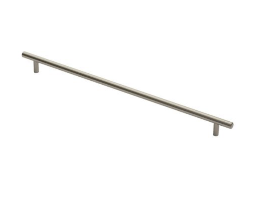 Satin Nickel Steel T Bar Cabinet Handle 512mm c/c | FTD445LSN
