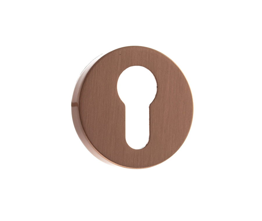 Forme FMREUSC Urban Satin Copper Round Minimal Euro Escutcheon