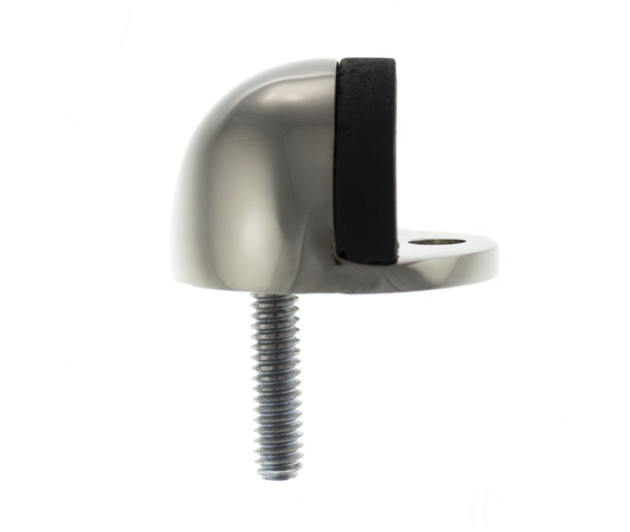 Polished Nickel Half Moon Floor Door Stop | ADSHMPPN