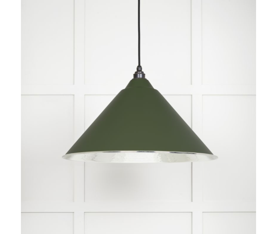 From the Anvil Hammered Nickel Hockley Pendant in Heath | 45433H