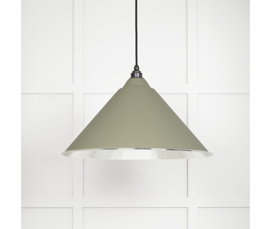 From the Anvil Hammered Nickel Hockley Pendant in Tump | 45433TU
