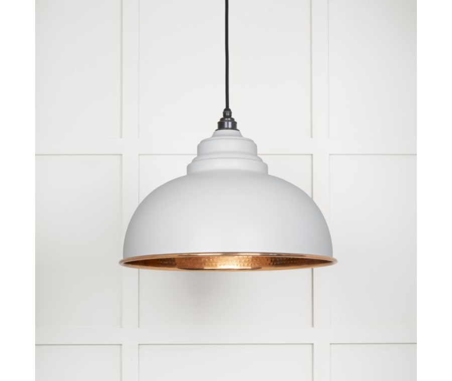 From the Anvil Hammered Copper Harborne Pendant in Flock | 49501F