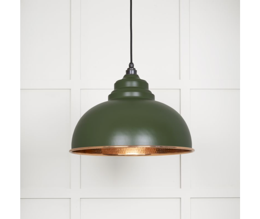 From the Anvil Hammered Copper Harborne Pendant in Heath | 49501H