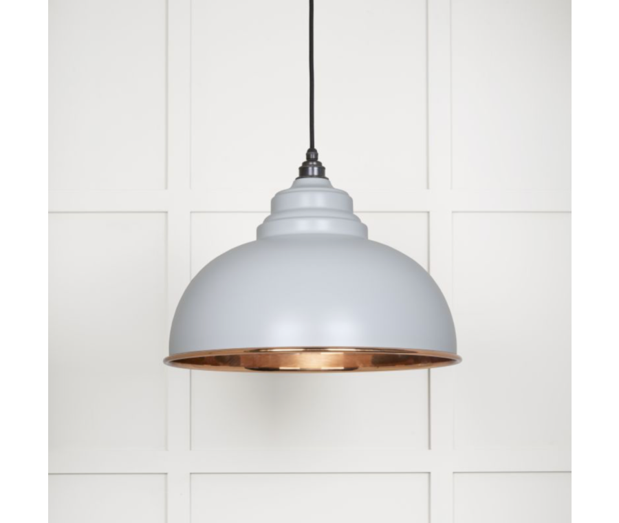 From the Anvil Smooth Copper Harborne Pendant in Birch | 49501SBI