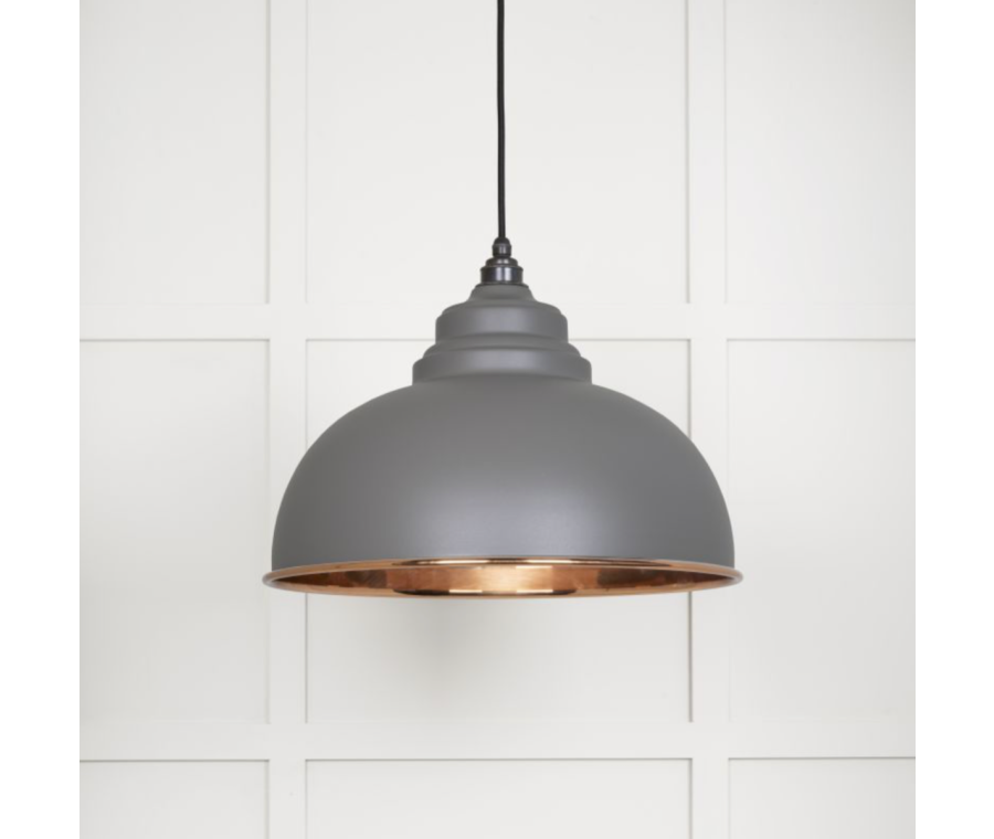 From the Anvil Smooth Copper Harborne Pendant in Bluff | 49501SBL