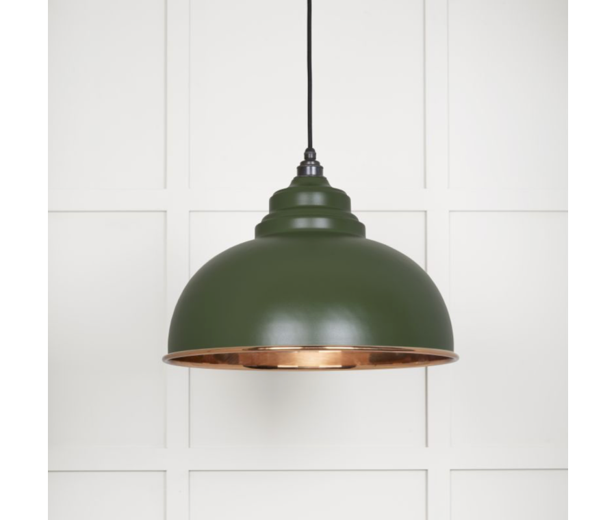 From the Anvil Smooth Copper Harborne Pendant in Heath | 49501SH