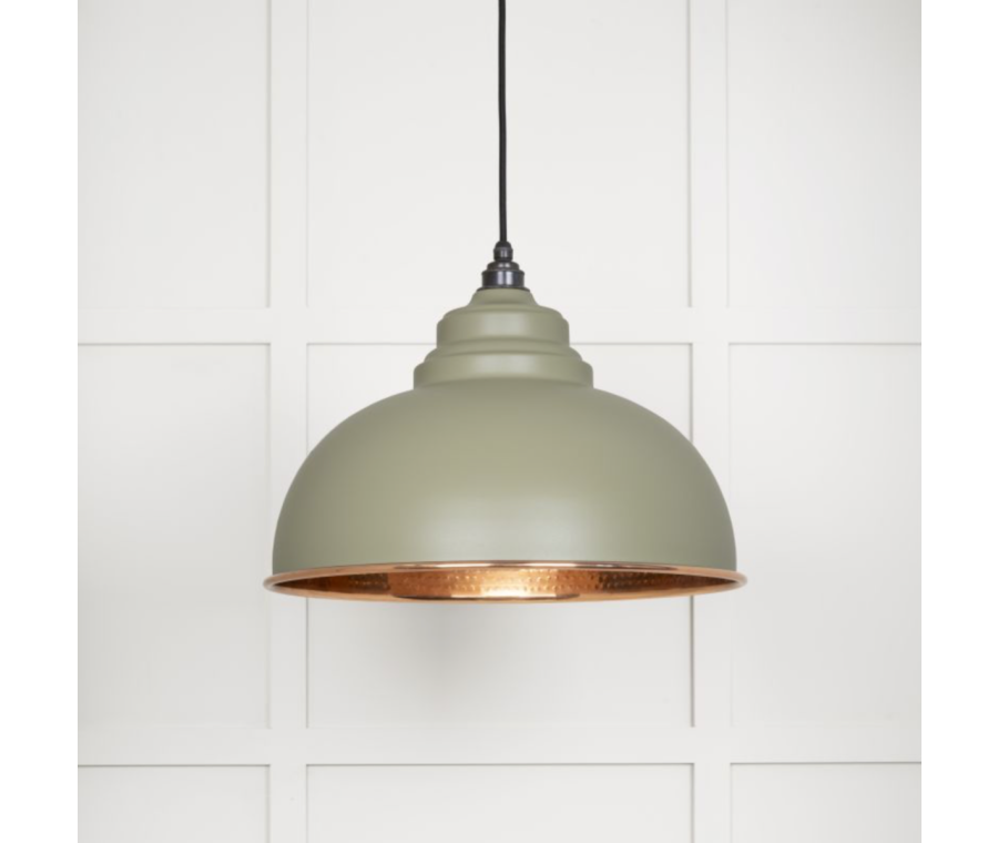 From the Anvil Hammered Copper Harborne Pendant in Tump | 49501TU