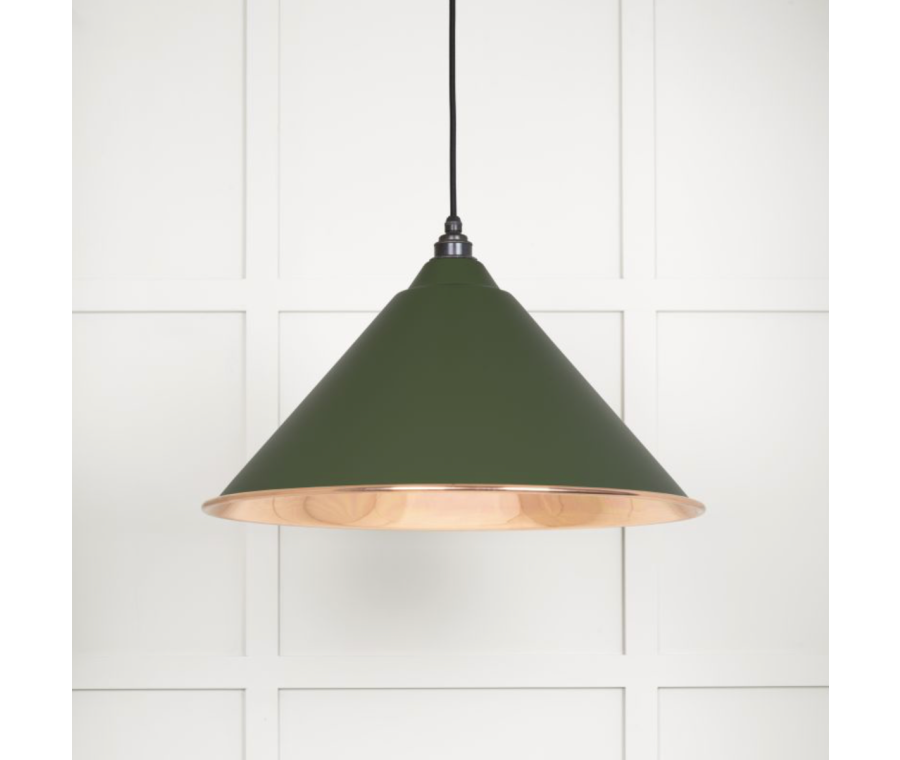 From the Anvil Smooth Copper Hockley Pendant in Heath | 49503SH