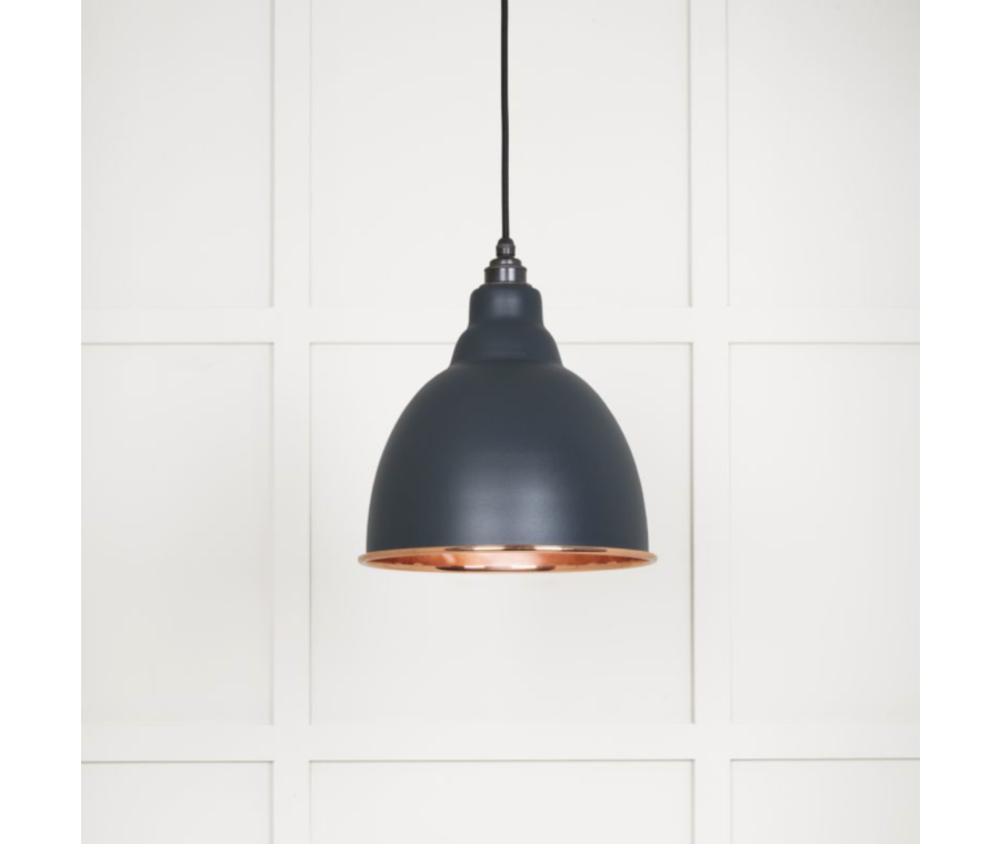 From the Anvil Smooth Copper Brindley Pendant in Soot | 49500SSO
