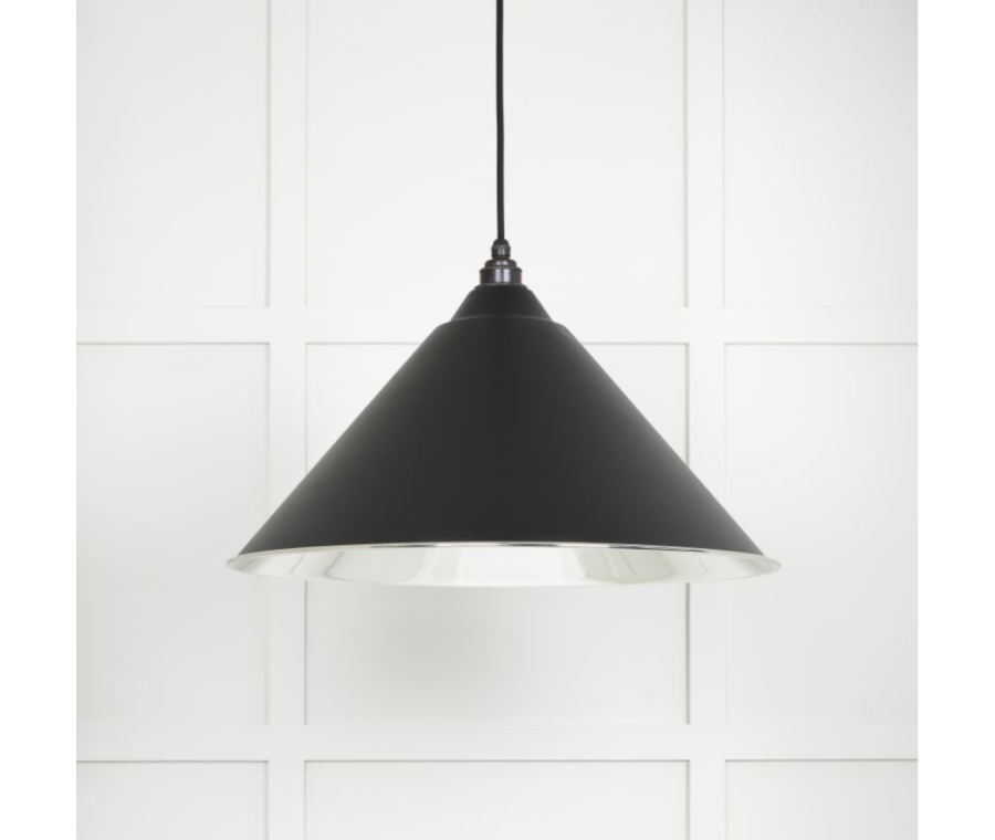 From the Anvil Smooth Nickel Hockley Pendant in Elan Black | 49506EB