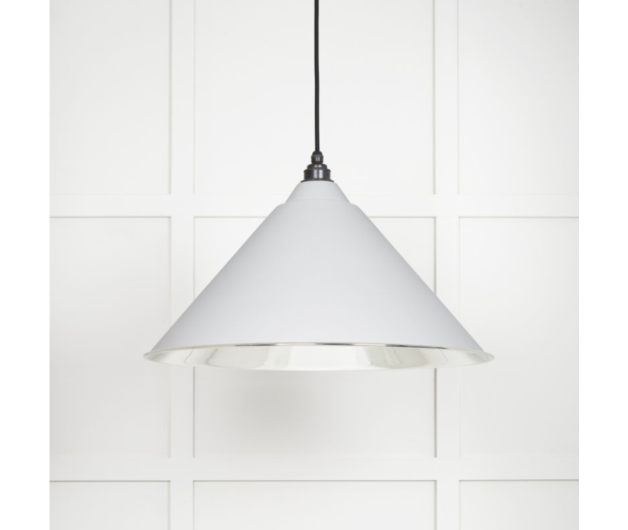 From the Anvil Smooth Nickel Hockley Pendant in Flock | 49506F