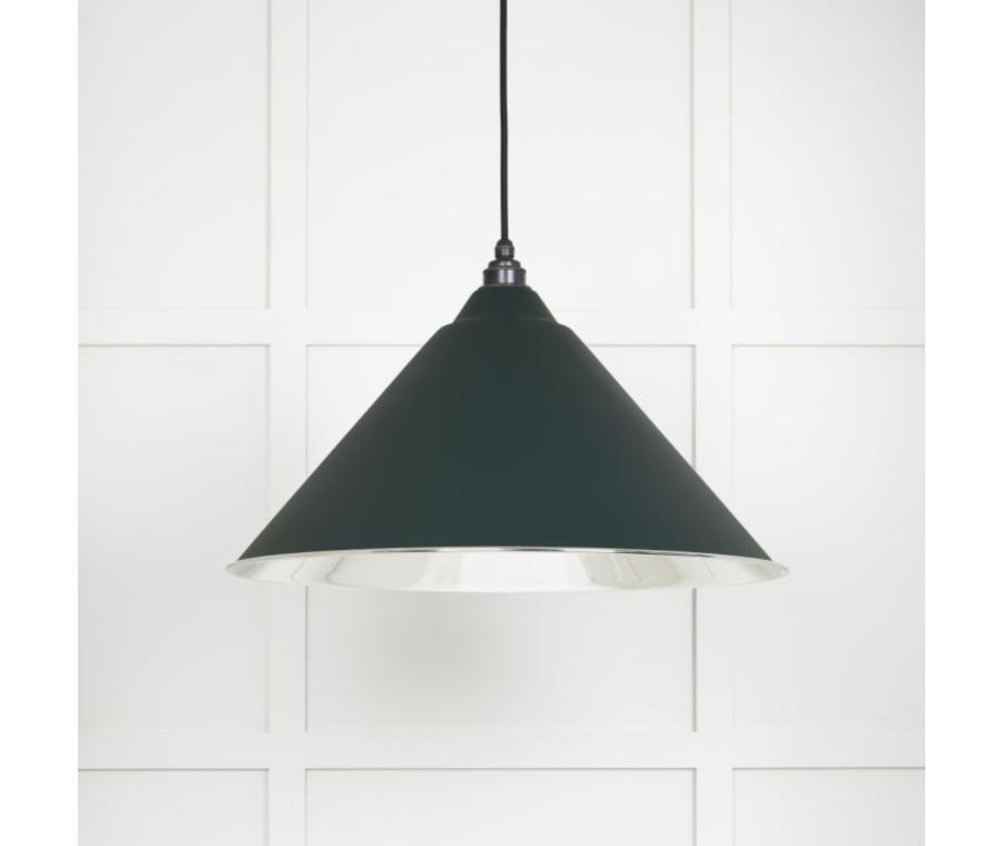From the Anvil Smooth Nickel Hockley Pendant in Dingle | 49506DI