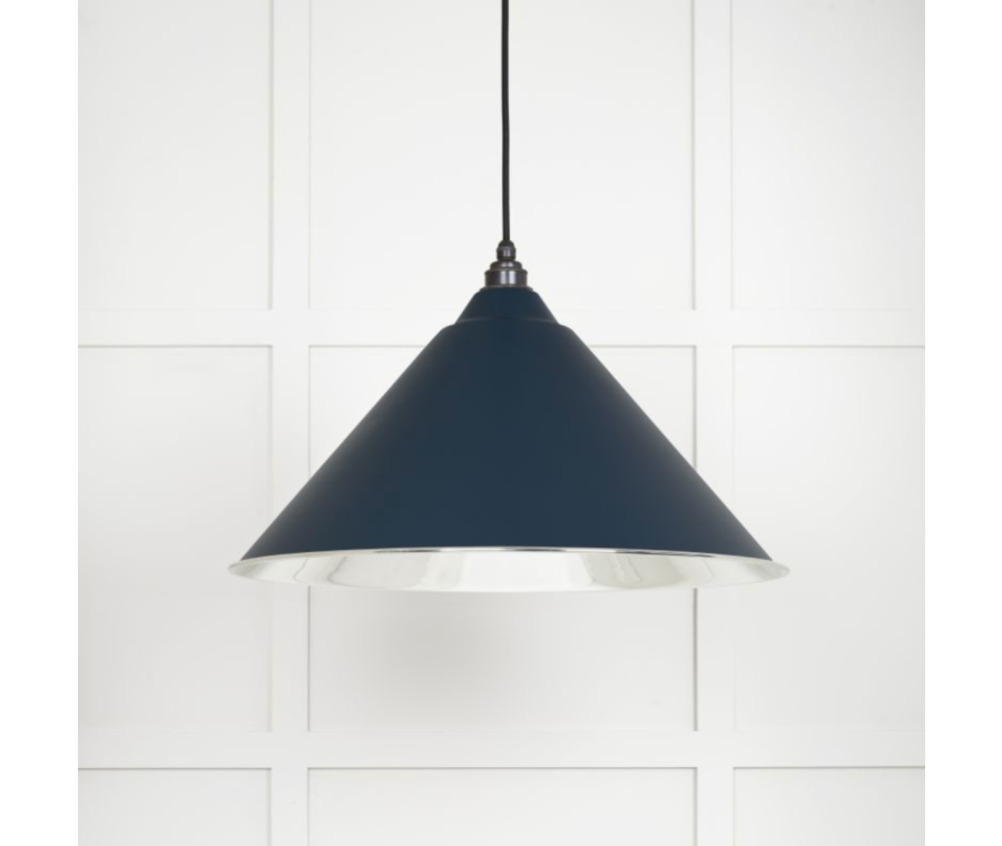 From the Anvil Smooth Nickel Hockley Pendant in Dusk | 49506DU