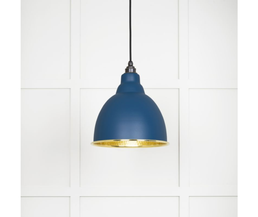From the Anvil Hammered Brass Brindley Pendant in Upstream | 49517U