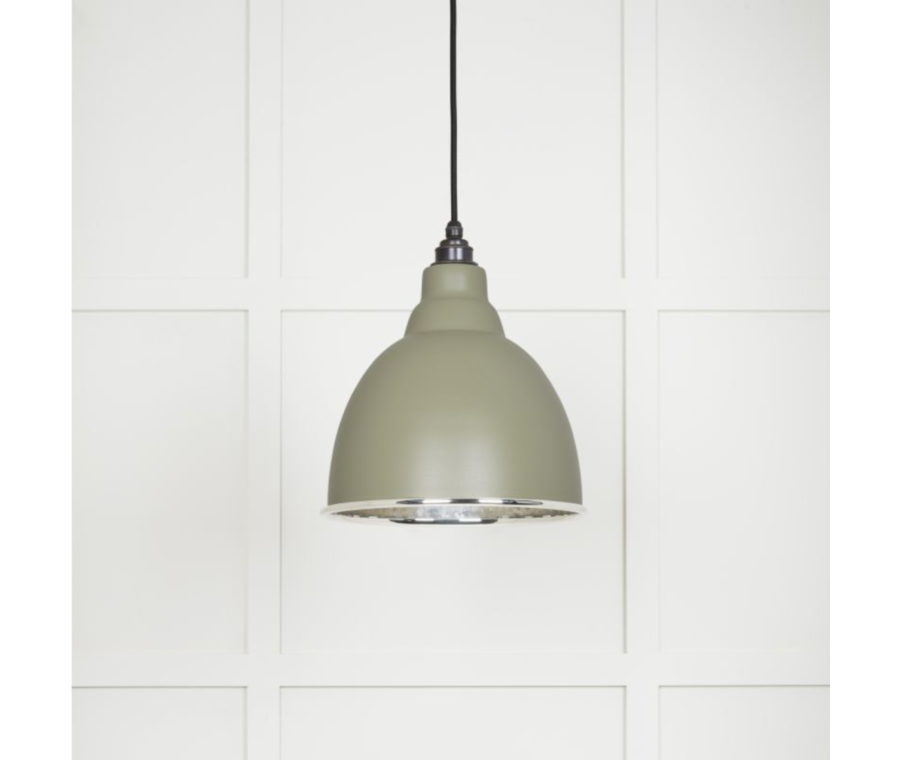 From the Anvil Hammered Nickel Brindley Pendant in Tump | 49511TU