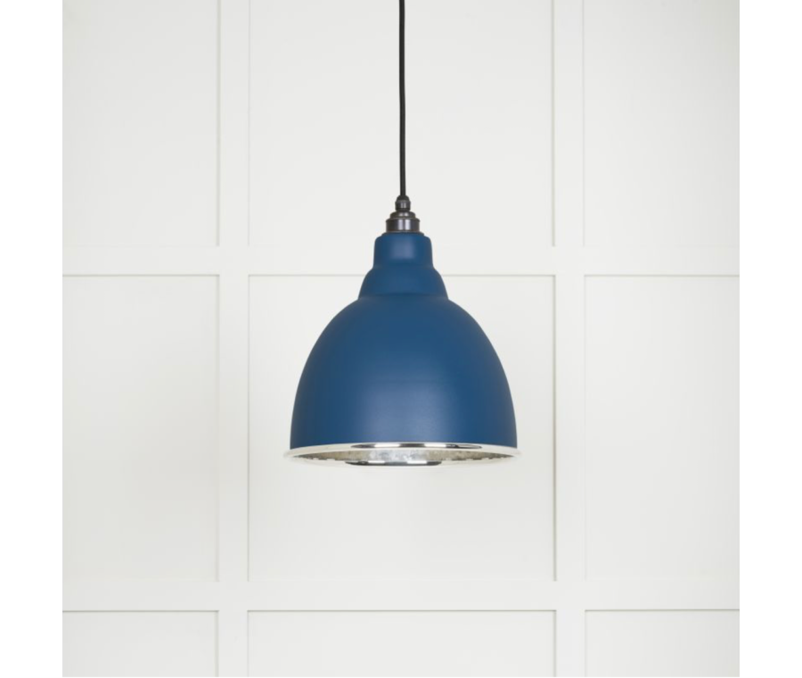 From the Anvil Hammered Nickel Brindley Pendant in Upstream | 49511U