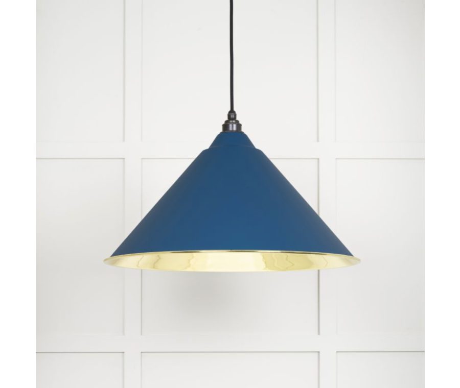 From the Anvil Smooth Brass Hockley Pendant in Upstream | 49524U
