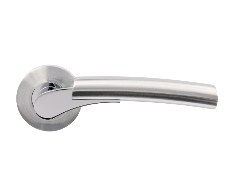 Jigtech Polished / Satin Chrome Ultro Lever on rose | JTF1065