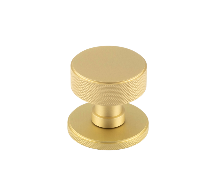 Set Westbourne Satin Brass Mortice Knob | BUR102SB