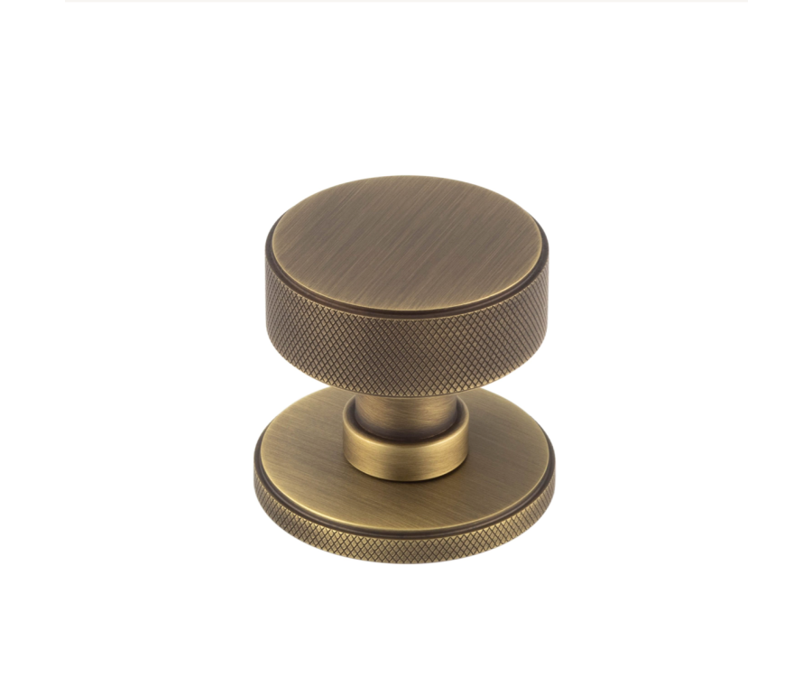Set Westbourne Antique Brass Mortice Knob | BUR102AB