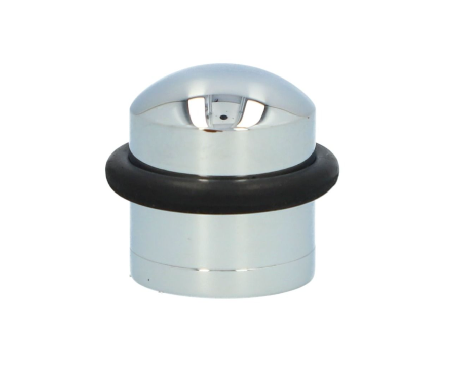 Alexander and Wilks Polished Chrome Dome Top Floor Mounted Door Stop | AW638PC