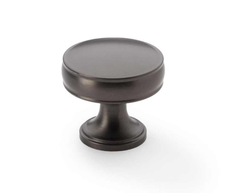 Alexander and Wilks 38mm Dark Bronze Lynd Cupboard Knob | AW808-38-DBZ