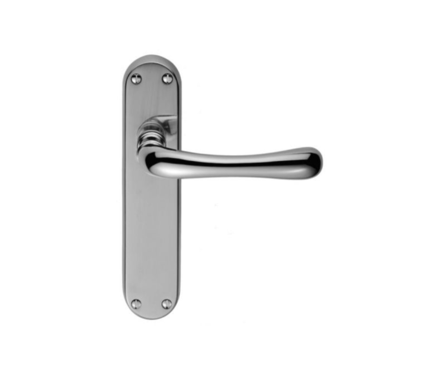 Carlisle Brass Polished Chrome Ibra Lever On Backplate | CBL12CP