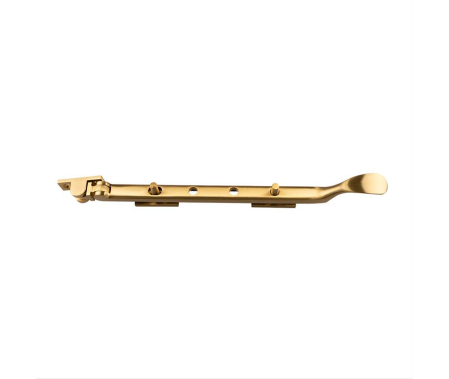 254mm Satin Brass Victorian Casement Stay | M44SSB