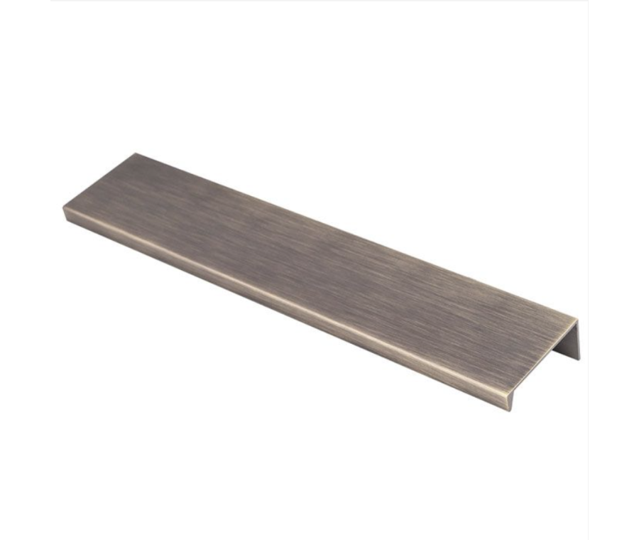 Antique Brass 200mm Squared Edge Pull | FTD302CAB