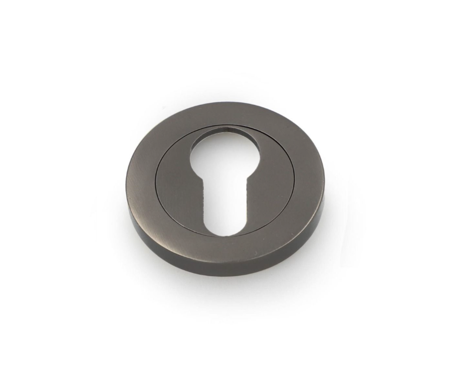 Alexander & Wilks Dark Bronze 50mm Euro Escutcheon | AW390DBZ