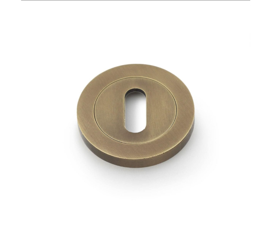 Alexander & Wilks Italian Brass 50mm Standard Escutcheon | AW391IB