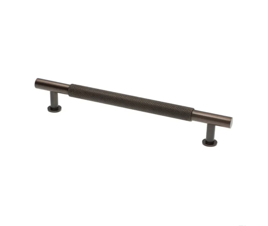 Dark Bronze Kincade Knurled T-Bar Cupboard Handle c/c 160mm | F812-160-DBZ