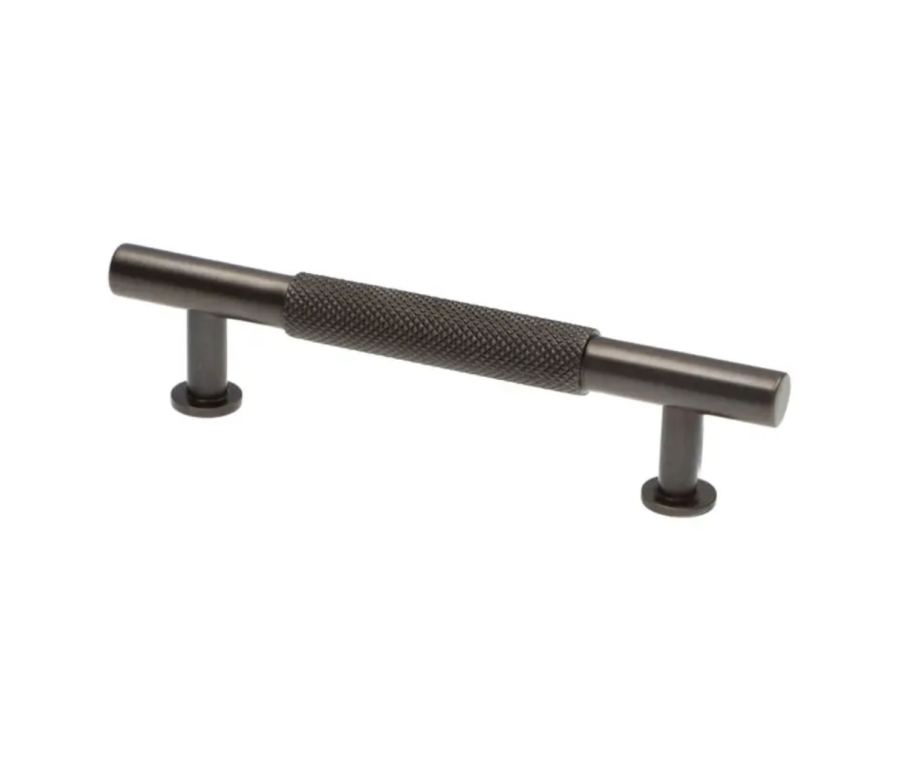 Dark Bronze Kincade Knurled T-Bar Cupboard Handle c/c 96mm | F812-96-DBZ