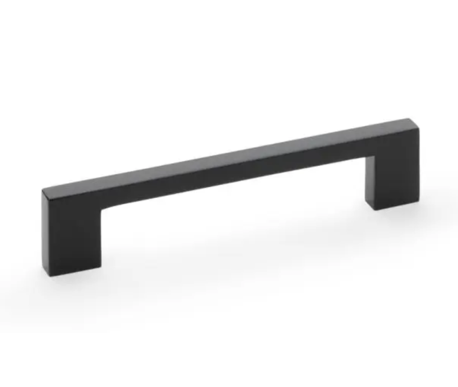 A&W Black Marco Cupboard Pull Handle c/c 128mm | AW837-128-BL
