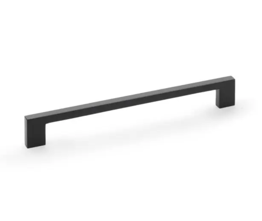A&W Black Marco Cupboard Pull Handle c/c 224mm | AW837-224-BL