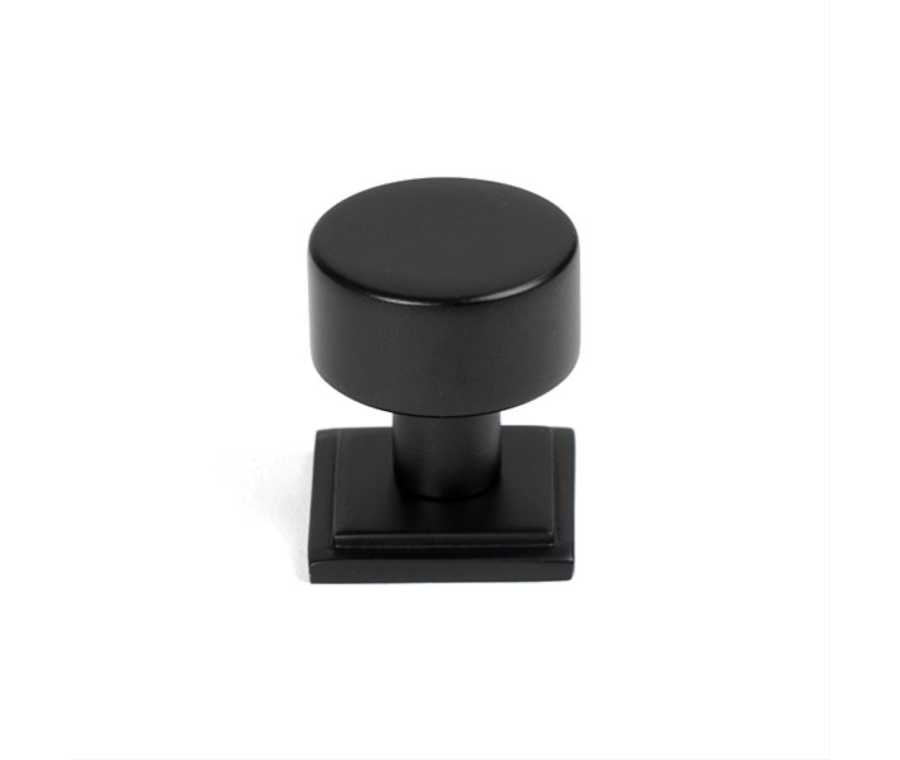 Anvil Matt Black Kelso 25mm Cabinet Knob (Square) | 50339