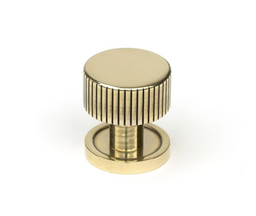 Anvil Aged Brass Judd 25mm Cabinet Knob (Plain) | 50377