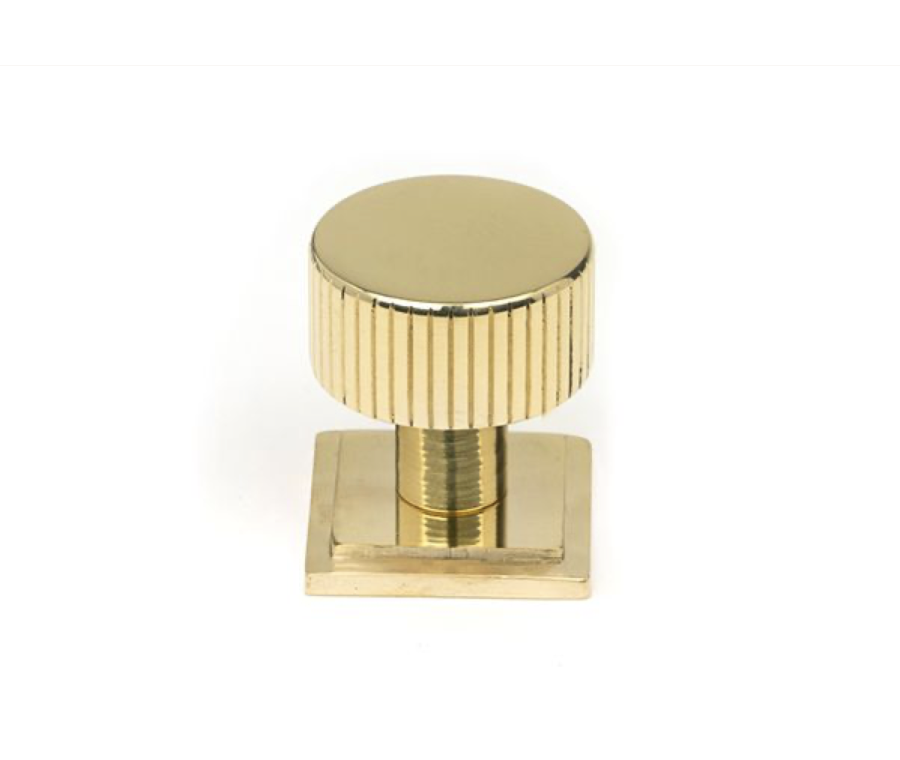 Anvil Polished Brass Judd 25mm Cabinet Knob (Square) | 50363