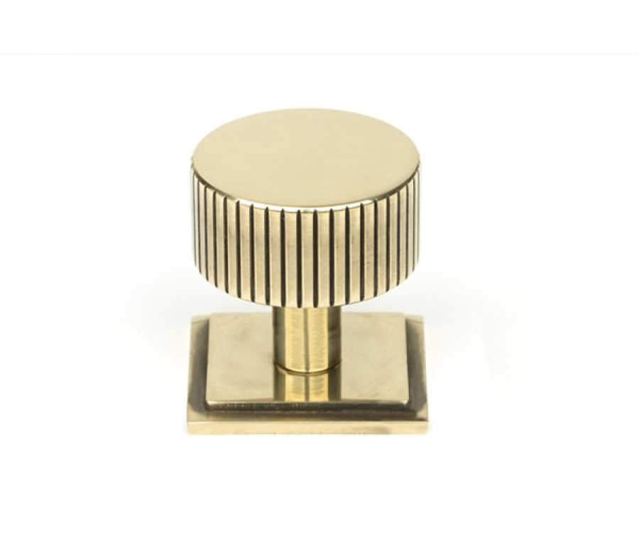 Anvil Aged Brass Judd 32mm Cabinet Knob (Square) | 50382