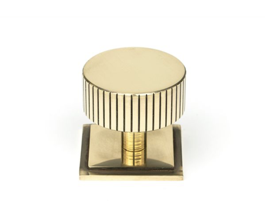 Anvil Aged Brass Judd 38mm Cabinet Knob (Square) | 50385