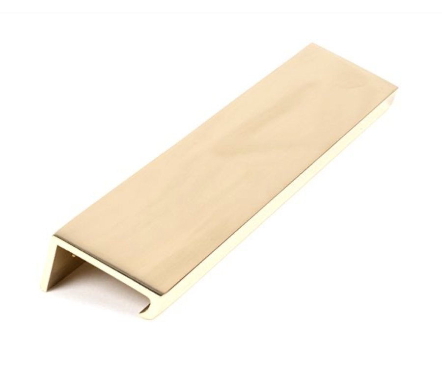 Polished Brass 200mm Plain Edge Pull | 50676