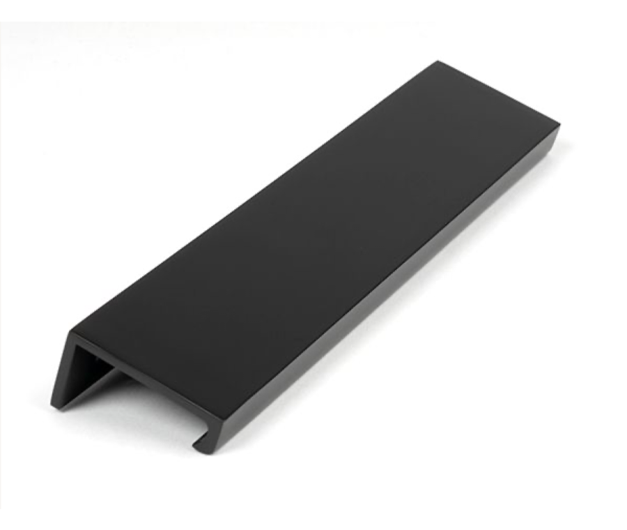 Matt Black 200mm Plain Edge Pull | 50741