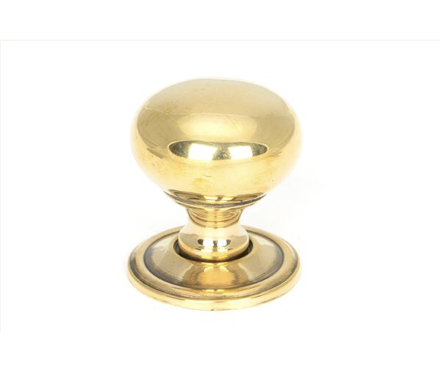 Anvil Aged Brass Mushroom 32mm Cabinet Knob | 46723