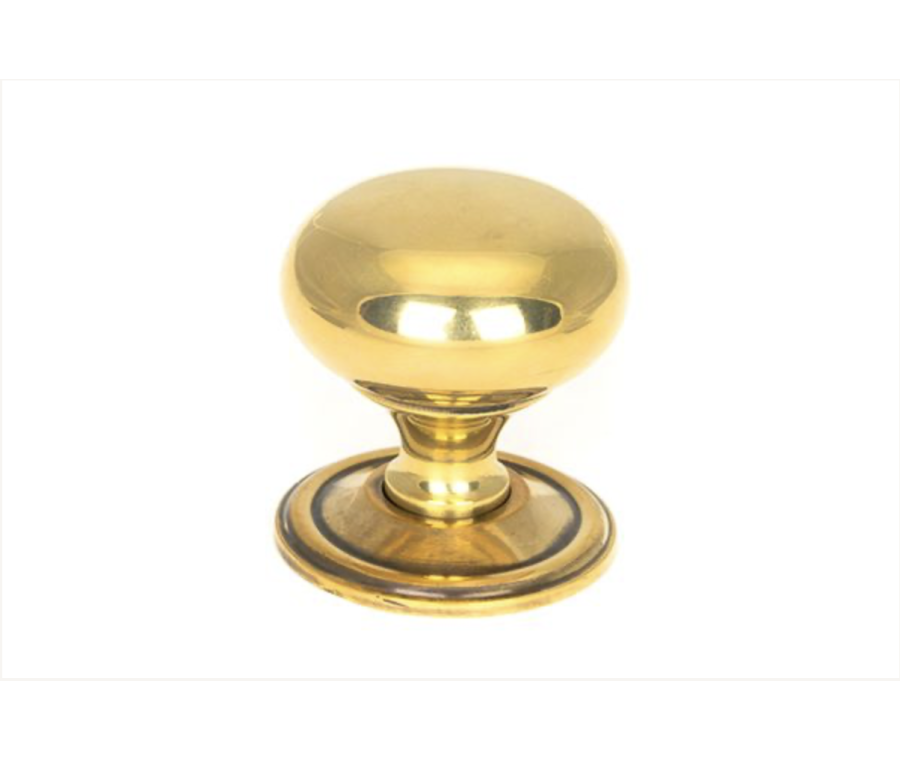 Anvil Aged Brass Mushroom 38mm Cabinet Knob | 46724
