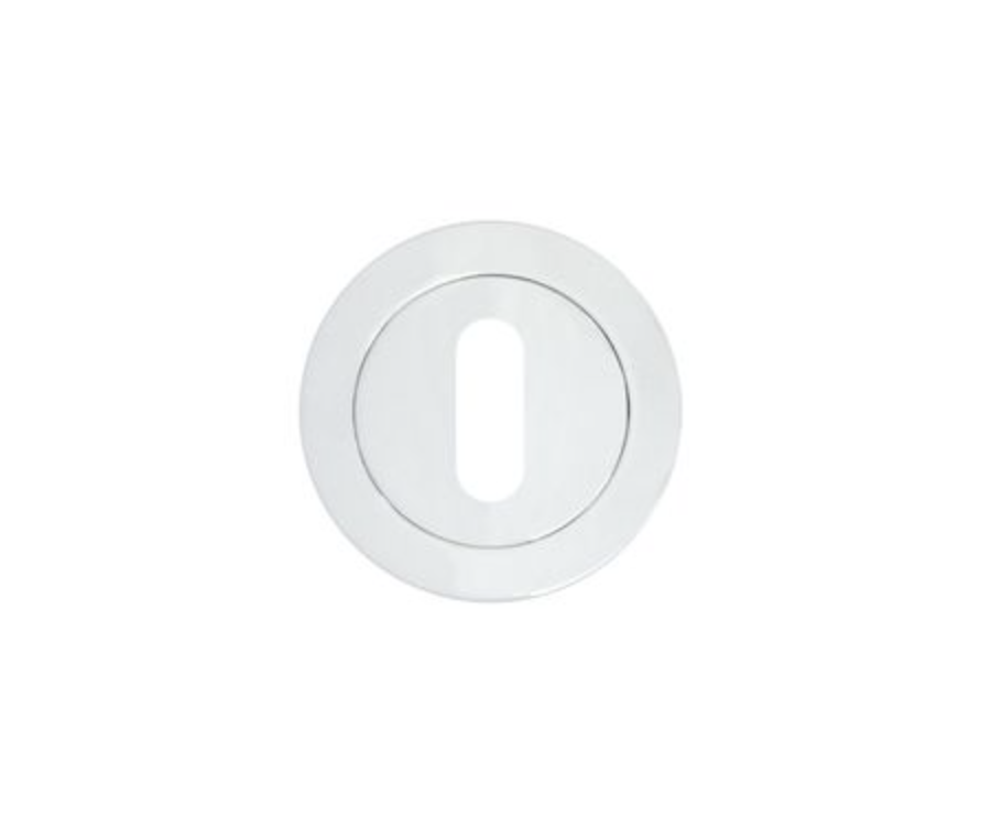 Polished Chrome Standard Profile Screw on Rose Escutcheon | ZPA002CP