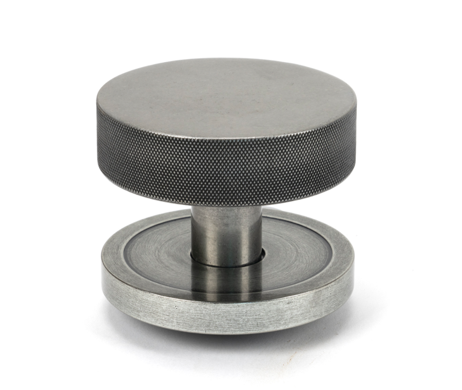 Pewter Brompton Centre Door Knob (Plain) | 46762