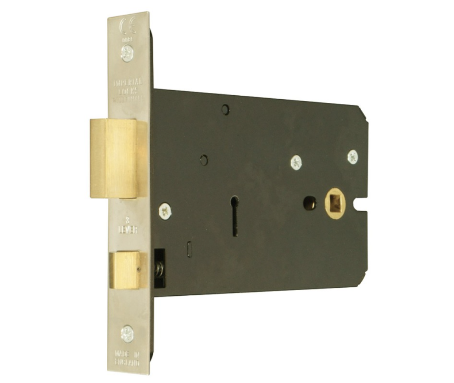 151mm Stainless Steel 3 Lever Horizontal Mortice Lock | G3012SS