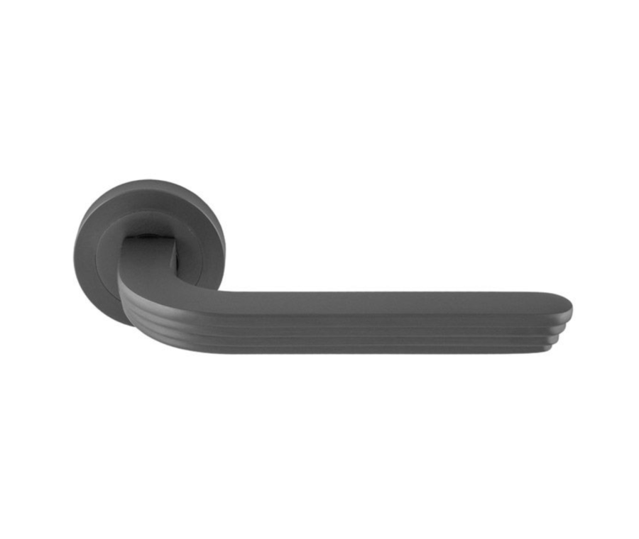 Set Manital Anthracite Cloud Lever Furniture on round rose | CD5ANT